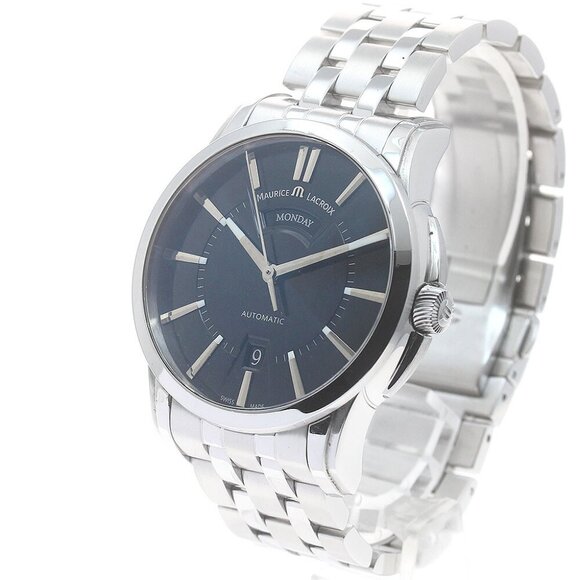 MAURICE LACROIX Pontos PT6158 Day date black Dial Automatic Men's Watch - Picture 9 of 11